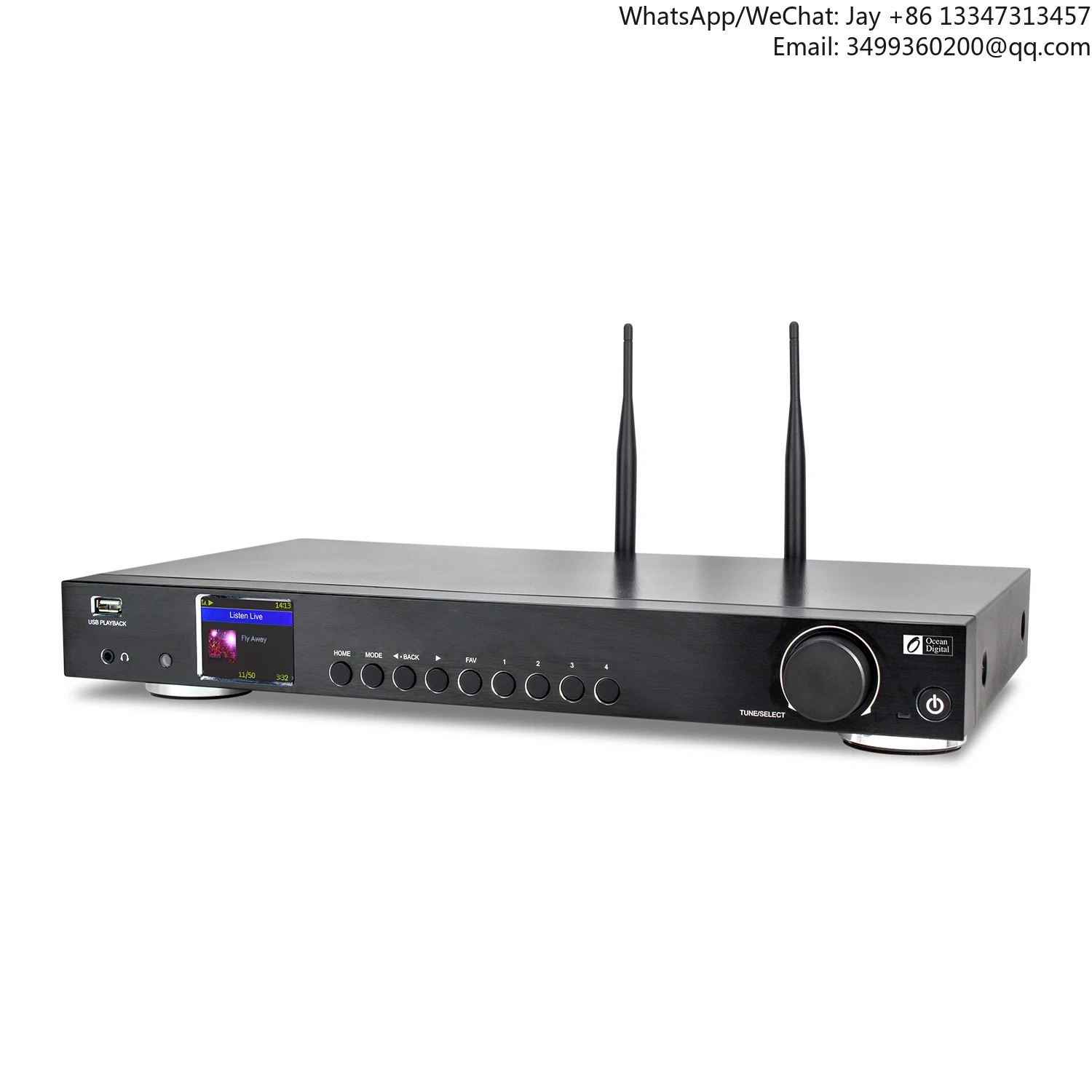 

Portable Internet Radio DAB High Fidelity Stereo FM Tuner With Clock Built-in Speaker Rechargeable Battery And Remote Control