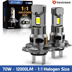 BEVINSEE 70W 12000LM H7 H11 H1 LED CANBUS Headlight Bulbs HB3 9005 HB4 9006 H8 H9 H27 880 881 Fog Lamps for VW Golf MK5 MK6 MK7