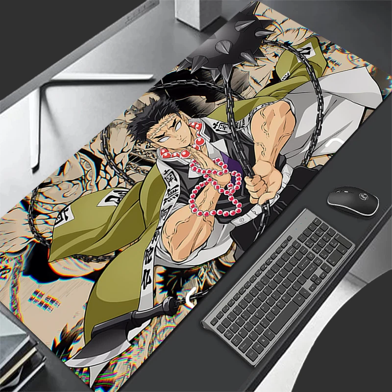 

Mouse Pad Himejima Gyomei Gaming Laptops Keyboard Mat Deskmat computer Accessories Desk Protector Gamer PC carpet Demon Slayer