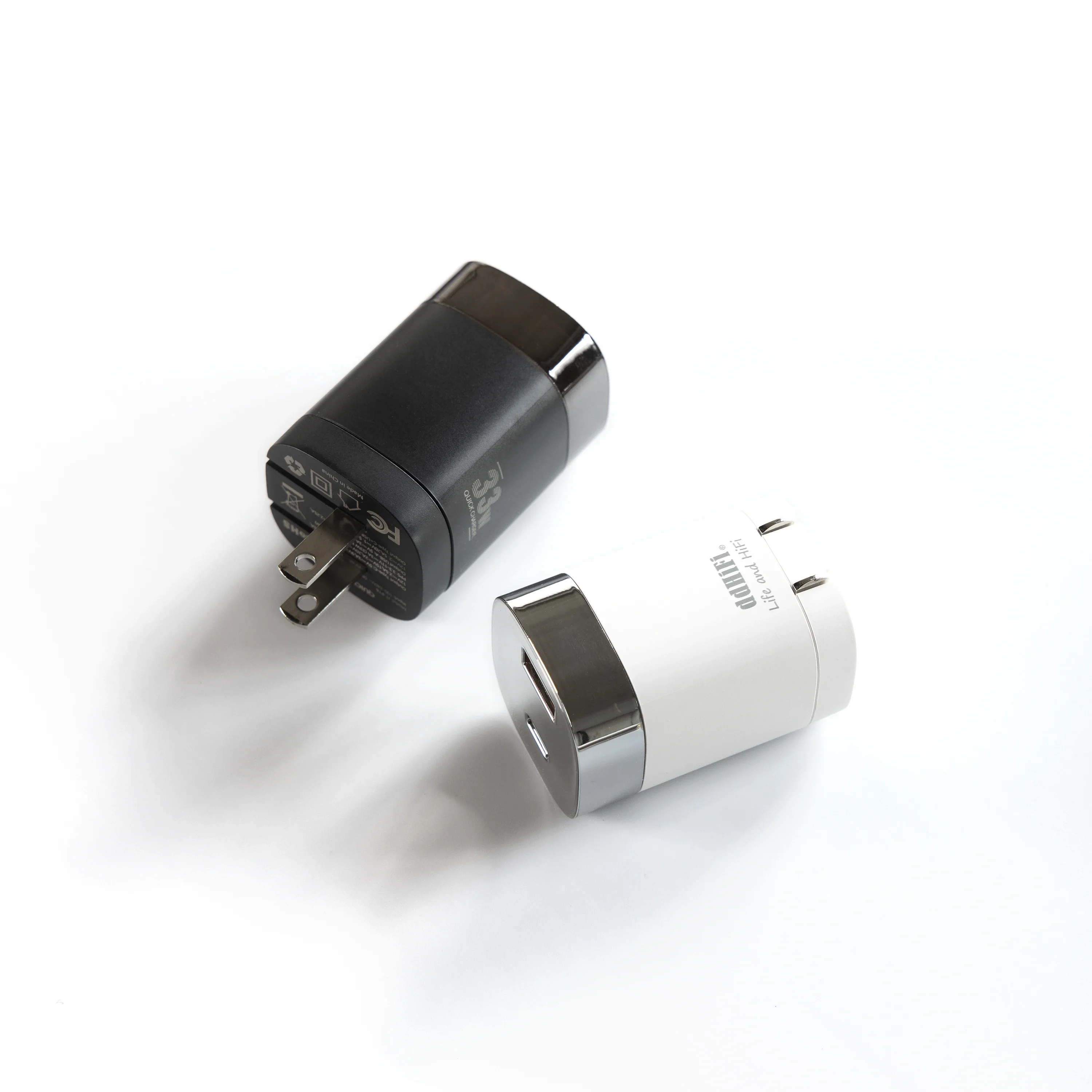 DD ddHiFi JT-P18 JTP18 Caricatore da viaggio a ricarica rapida Doppie porte USB-C USB-A Supporta doppi protocolli Solo standard USA