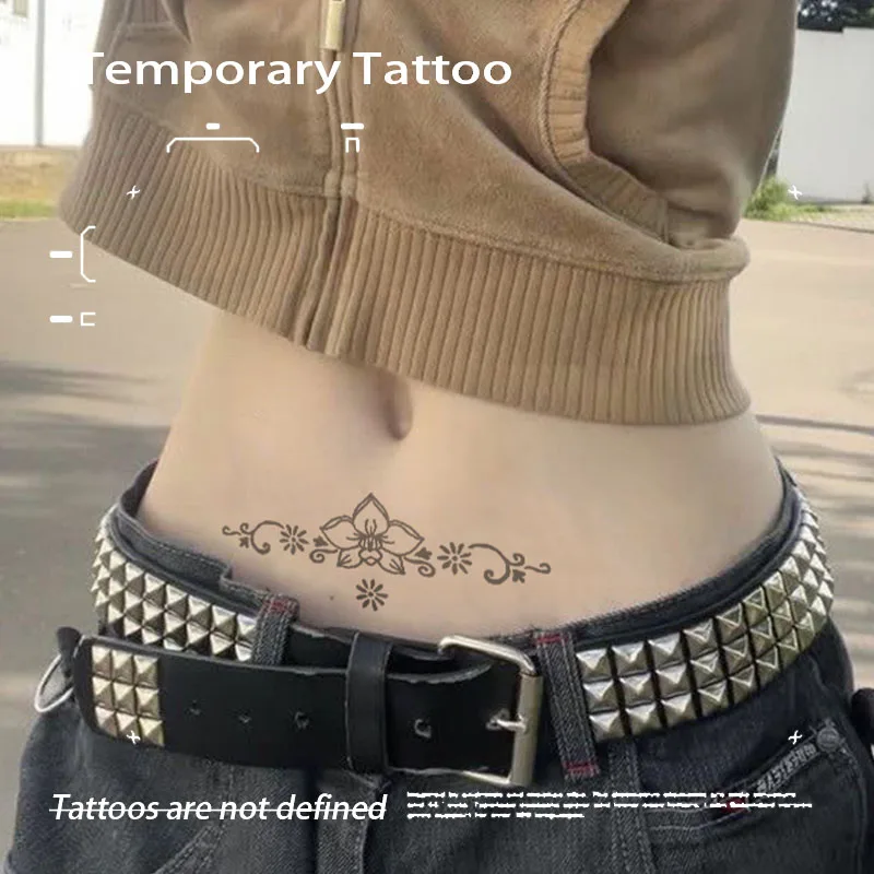 Bohemian Flower Vine Herbal Juice Tattoo Sticker Fake Tatto Temporary Tattoos Novelty in Toys for the Best Adolescents Tatuaje