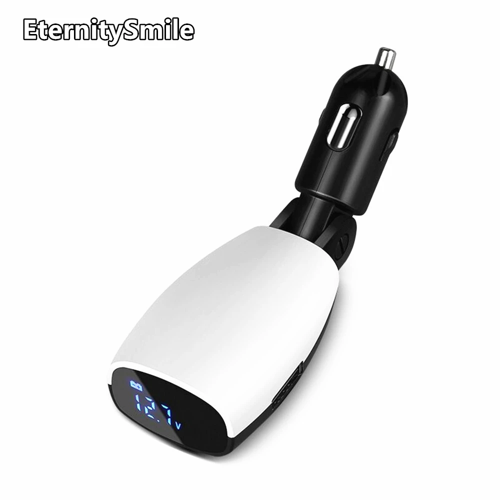 Digital Car Charger with LED Voltage and Current Display Car Charger 3.1A Dual USB Car Charger