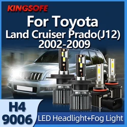 100W H4 Led Headlight Auto Lamp 9006 Automobiles For Toyota Land Cruiser Prado(J12) 2002 2003 2004 2005 2006 2007 2008 2009