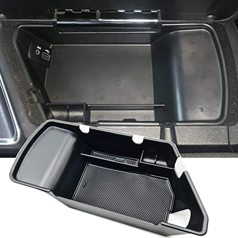 Car Interior Accessories Armrest Center Console Storage Box With Non-Slip Mat Fit For Dodge Challenger 2015-2020