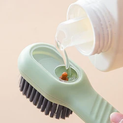 Cleaning Brush Soft Bristled Liquid Shoe Brush Long Handle Brush Clothes Brush Shoe Clothing Board Brush Household Cleaning Tool