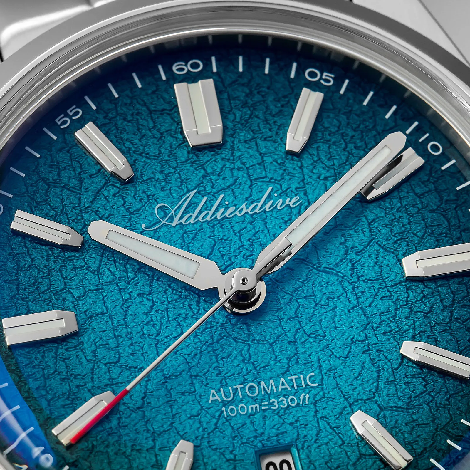 ADDIESDIVE nuevo reloj de 39mm para hombre, marca superior, moda Retro automática, 100m, resistente al agua, vidrio abovedado, relojes mecánicos con gradiente luminoso