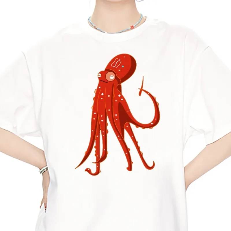 

Krake krakelt T Shirt Men Couple Combination Clothes Short Sleeve Collar Fashion Women Cotton