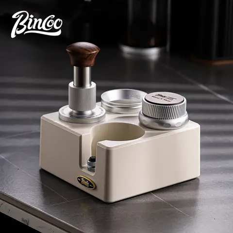 Bincoo-estación de manipulación de café, Base de almacenamiento del distribuidor de café para 51/58mm, 30lb, juego de manipulación de Espresso de presión constante, herramienta de Barista