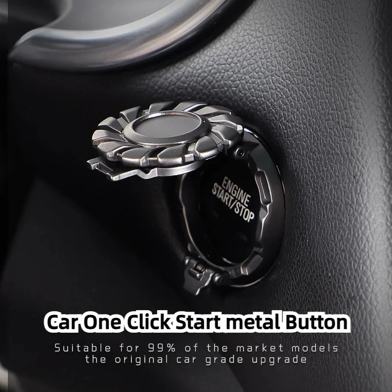 

Fit For Audi BMW Mazda Lexus KIA Tesla Jaguar Car One-Click Engine Start Stop Button Cover Stickers Decoration