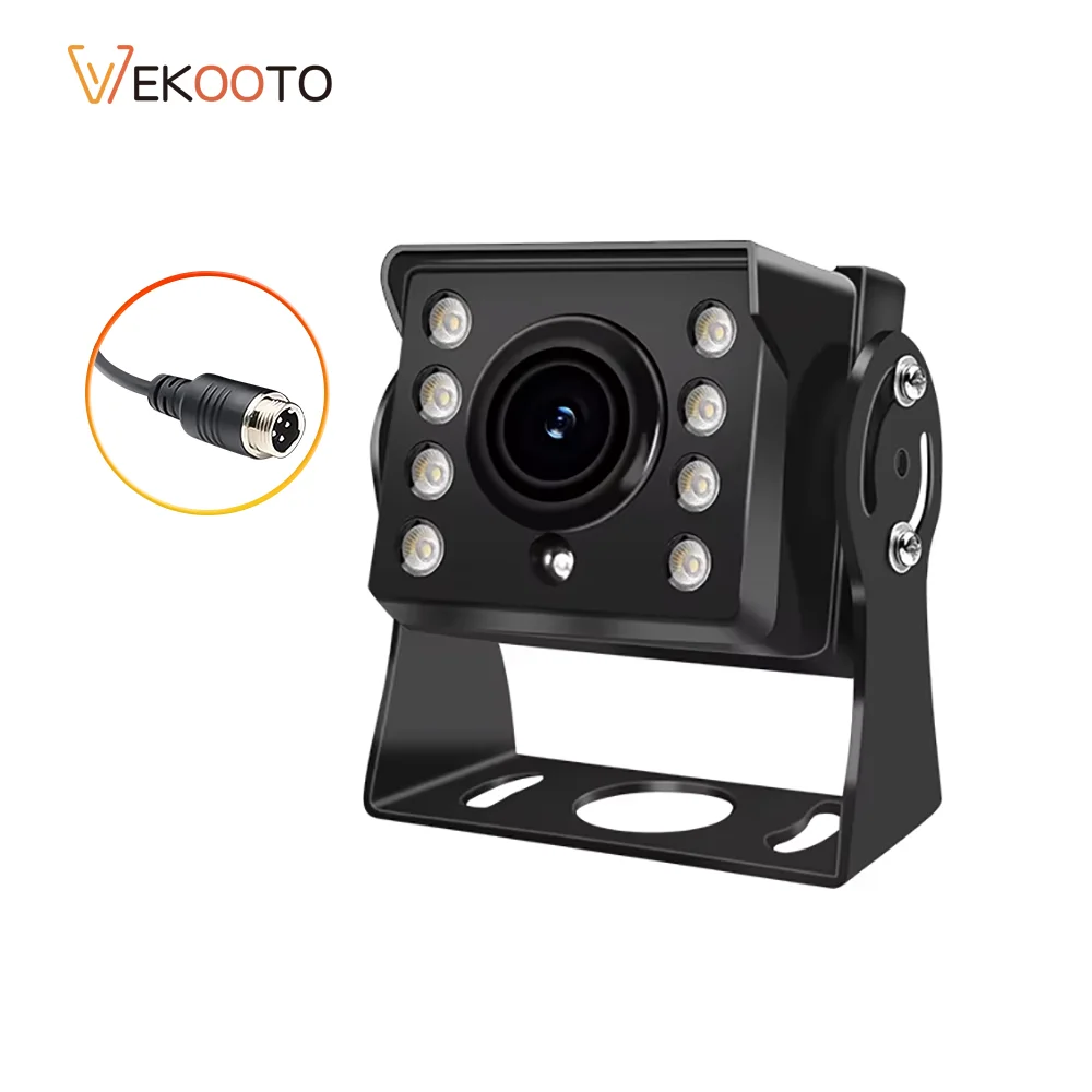 1080P AHD Night Vision Rear View Backup Camera, 8Leds Waterproof Car Camera with 5/10/15/20m 4Pin Cable For Truck Bus Vehicle