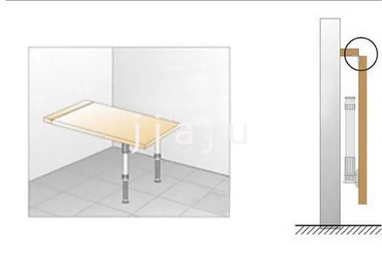 Patas dobráveis alumínio para mesa, pies telescópicos elevación, 51-71cm alto, para escritorio, banco, barra superior, RV