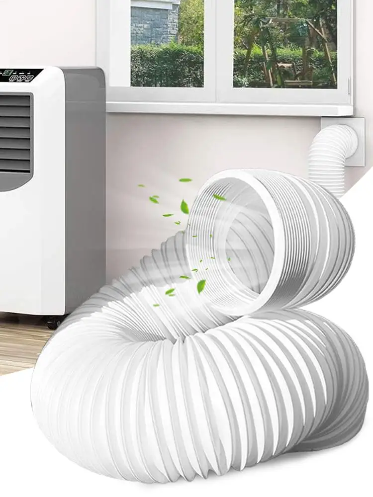 1.5m Ventilation Duct Vent Hose Portable Ac Hose Coupler Exhaust Hose Adapter Vent Tube Coupler Extra Long Air Conditioner Pipe