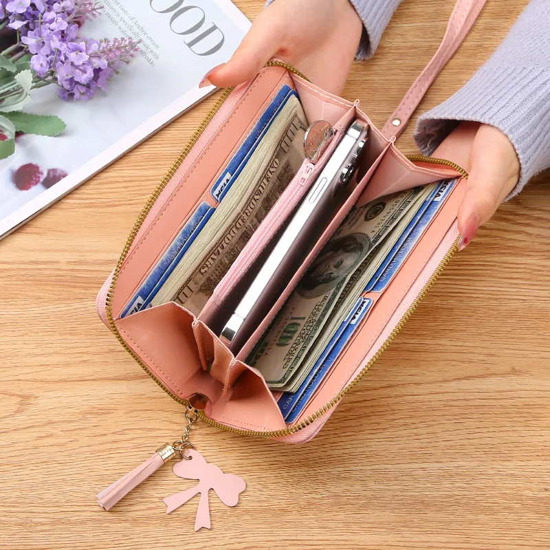 2024 New Women's Wallet Zipper Coin Pocket Phone Pocket Long Women's Wallet Large Capacity Card Holderhigh-end