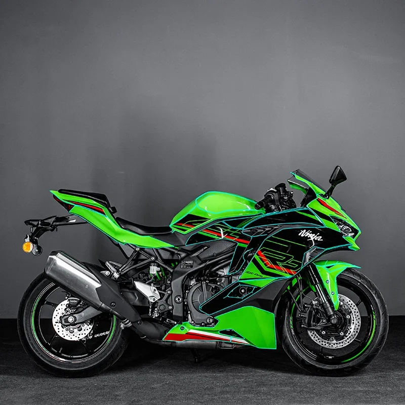 Usado para kawasaki zx4r 4rr filme de pintura premium de corpo inteiro auto-cura anti-amarelecimento kits de proteção resistentes às intempéries