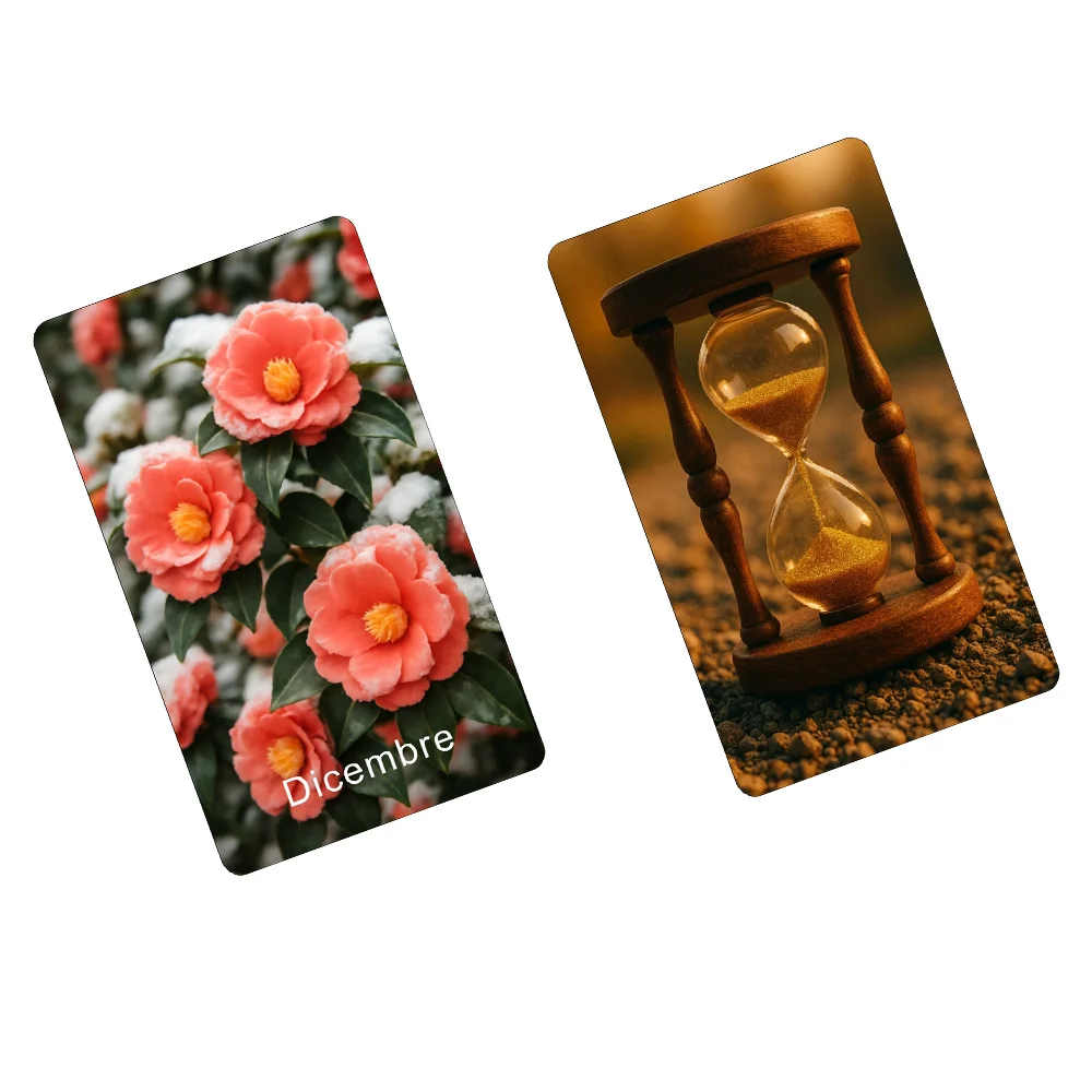 سطح أوراكل تايم إيطالي، 54 بطاقة ذات طابع زمني للاكتشاف الذاتي والعرافة والتنبؤ والتوجيه الروحي، 12 × 7 سم #6