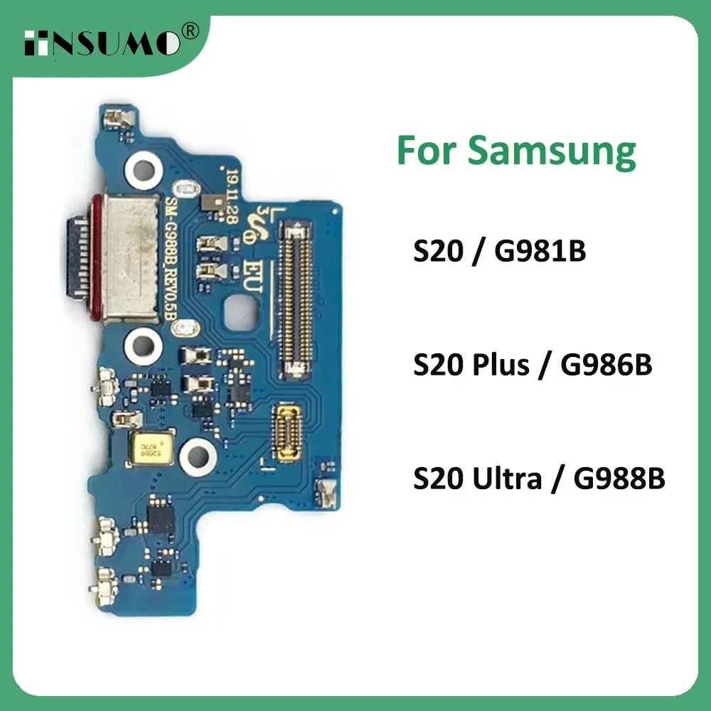 

iinsumo Dock Connector USB Charger Charging Board Port Flex Cable Micro for Samsung Galaxy S20 Plus Ultra G986B G988B G981B