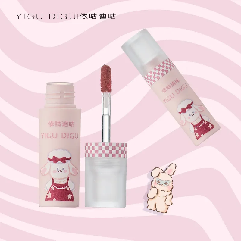 YIGU DIGU Opera Troupe Performance Notes Lip Glaze Matte Velvet Lip Mud Lápiz labial blanqueador