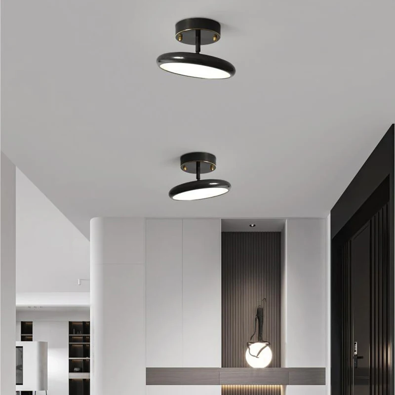 

Modern Round Copper Chandeliers 3 Changeable Dimming For Aisle Corridor Bedroom Dining Room Lighting Fixtures