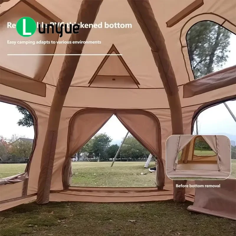 Large Inflatable Dome Tent Spacious Interior For Family Garden Camping Outdoor Activities Durable Waterproof Easy Setup Bulk