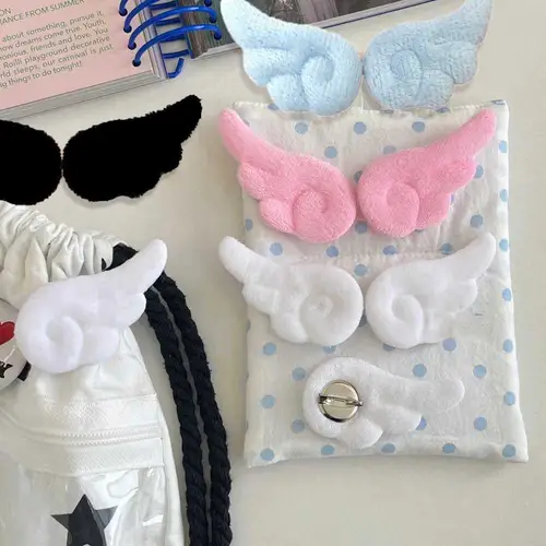 Imagen 2 del producto Broche de alas de Ángel de peluche, insignia decorativa para bolso, estilo gótico Y2K, ala de Ángel de peluche, broche esponjoso, decoración para bolso, 1 par
