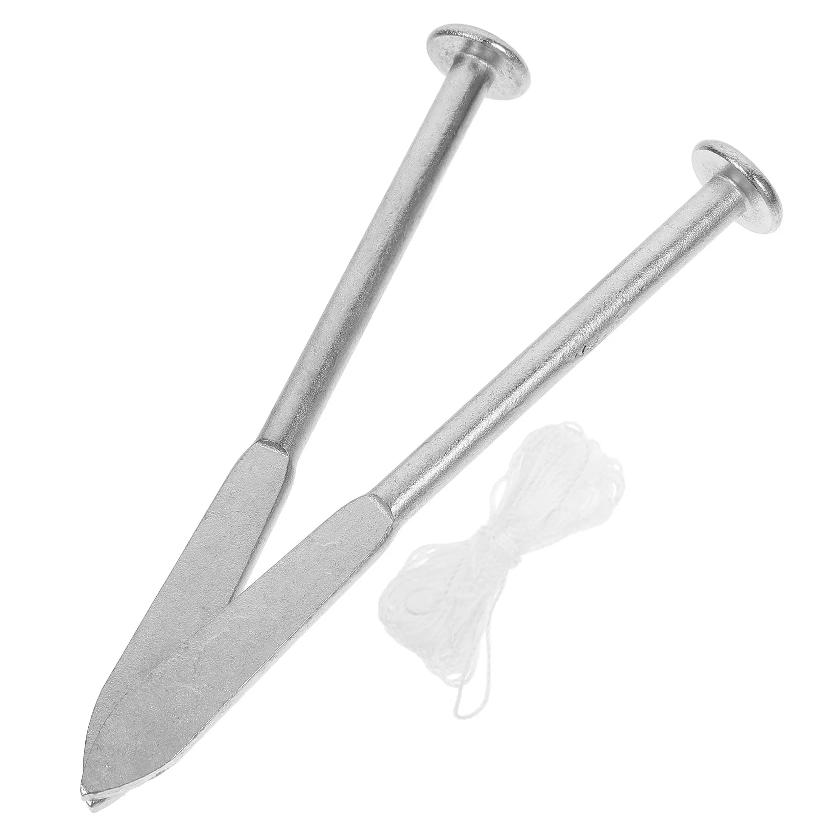 1Set Brickie Line Pins Sturdy Steel Bricklaying Aid for Masonry Carpentry Brickwork Alignment Straightening and Layout Tools