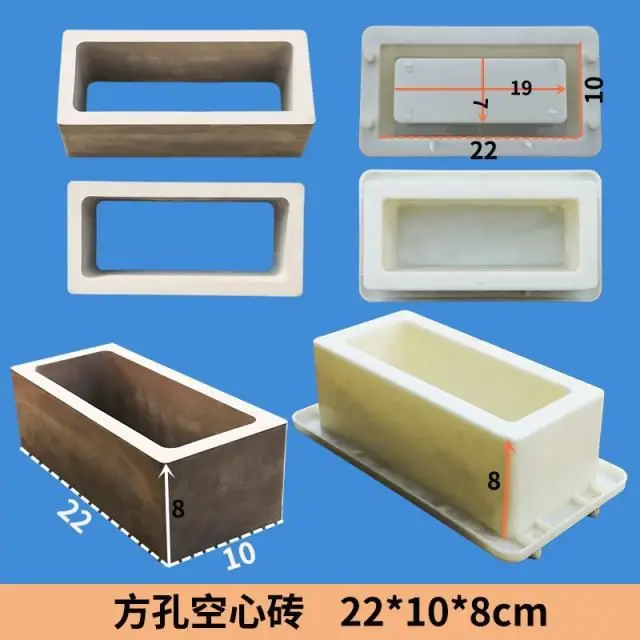Thickened Plastic Decorative Hollow Brick Mold Cement Concrete Mold for Wall Fence Flower Window Grass Brick Garden Decor