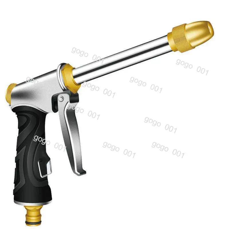 High Pressure Car Wash Gun Brass Garden Watering Wand with Hose Connector for Cleaning Plants