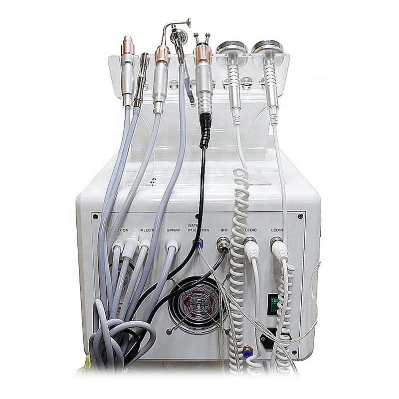 9 In 1 New Multifunction Skin Care Hydro Crystal Microdermabrasion Hydra Aqua Peel Facial Oxygen Jet Machine