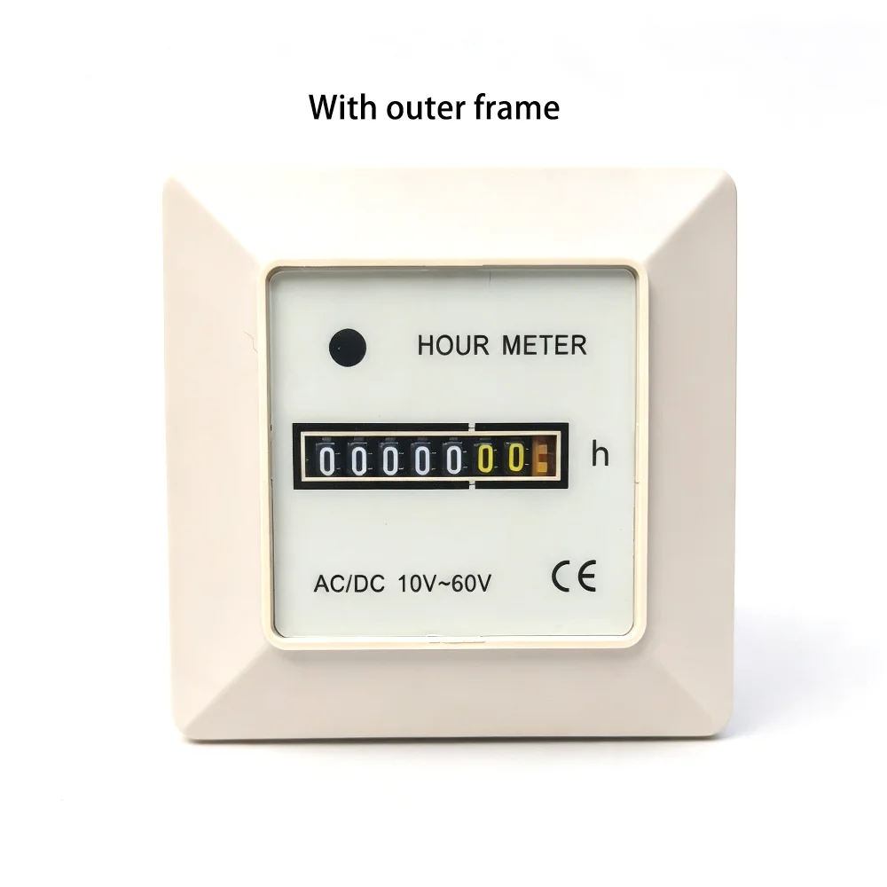 HM-1 HM-2 Hour Meter Timer 12v 24v Dc 220v 110v Small Mechanical Electronic Timers 48mm*48mm Digital Hour Meter Counter