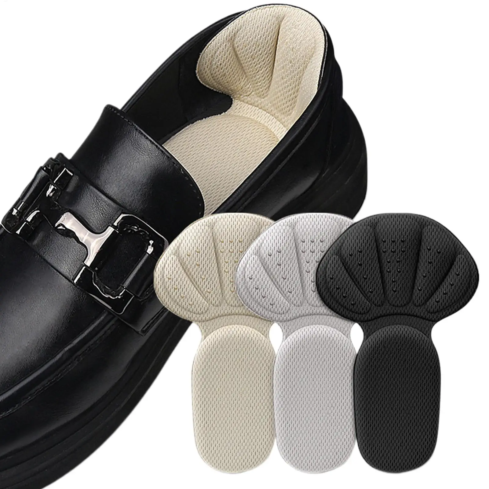 Shoe Heel Protectors 2-in-1 Anti-Slip Heel Grips Cushion Inserts for Blister Prevention, Women Men Wedding Office Travel Outdoor