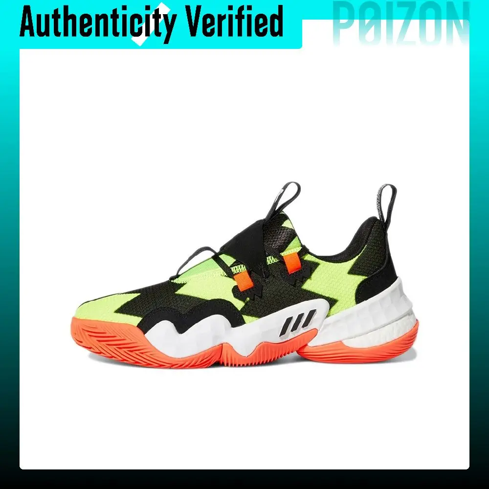 Adidas Trae Young 1.0 Vintage Basketball Shoes Men's Low-top Black/Yellow/Orange H69000