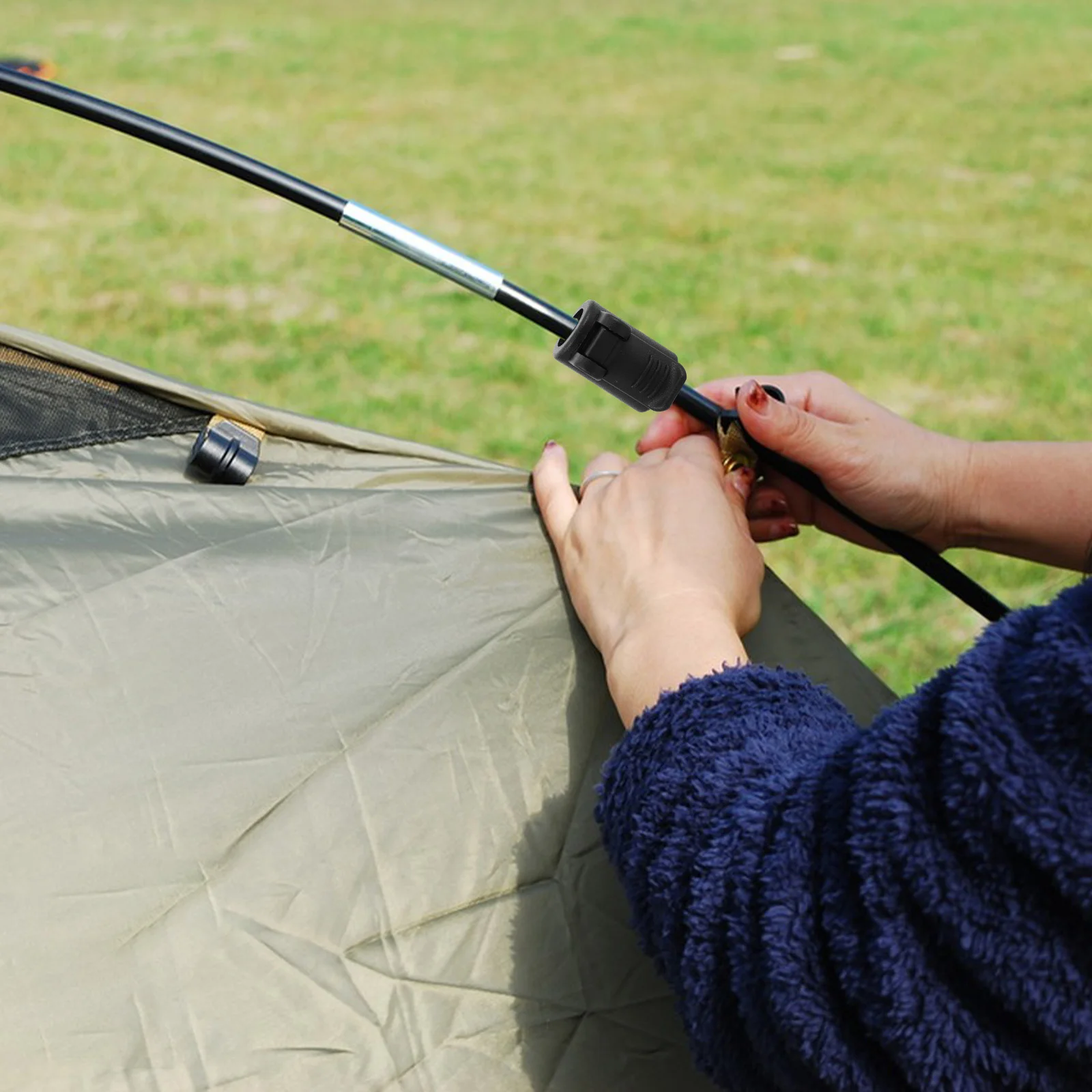 4 قطعة موصلات بلاستيكية للخيمة دعم قضبان الأساسية في الهواء الطلق التخييم القطب إصلاح المظلة اكسسوارات الإطار بين قوسين استبدال #3