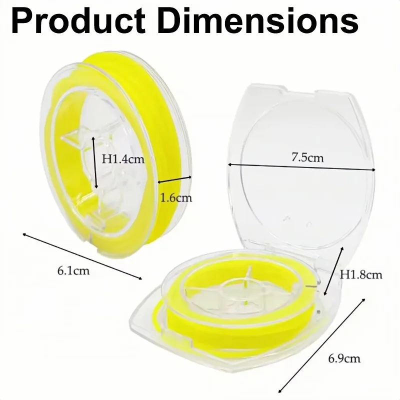 Dental Rubber Dam Stabilizing Cord Medium Wedges Clamps Sheets Elastic 2.1m /Dia 1.8mm Dentistry Parts Yellow