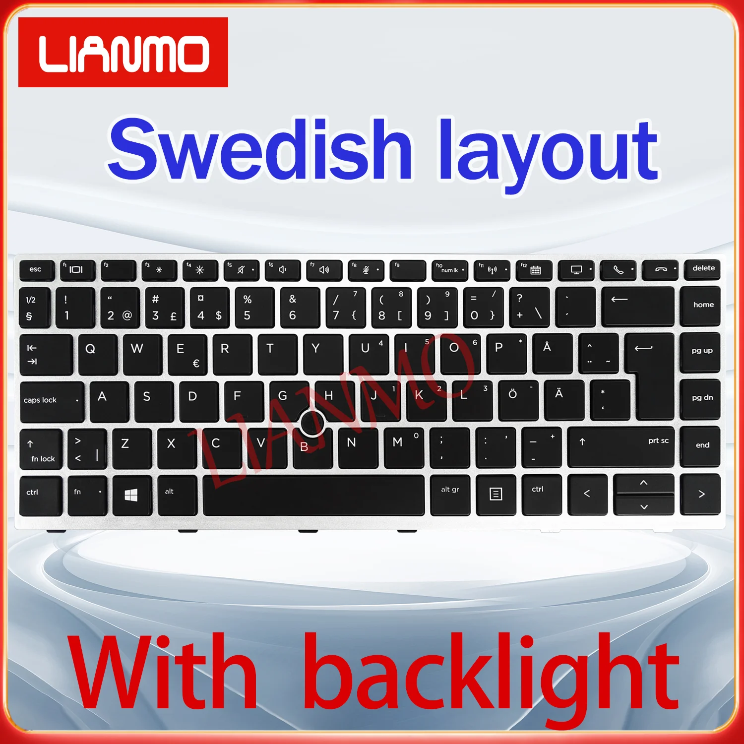 Spanish/Norwegian/Romania/Swedish/Slovenia/Turkish/Nordic for HP EliteBook 840 G5 846 G5 745 840 G6 14u G5 Backlight keyboard