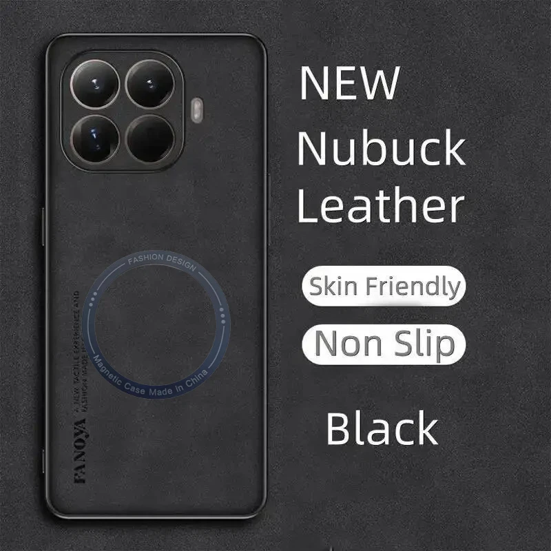 حافظة هاتف مغناطيسية جلدية فاخرة لهاتف Xiaomi 15 TPro Xiaomi 15T Mi 14 T Pro Mi 14 T حافظة ذات ملمس جلدي رقيق #3