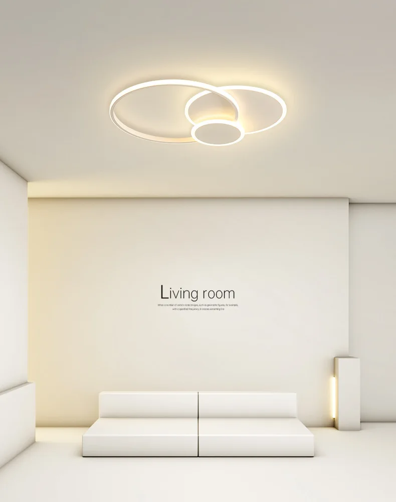 Nordic Creative LED Ceiling Lamp Simple Modern Living Room Lamp Round Headlight Atmospheric Household  Restaurant Bedroom Lamp