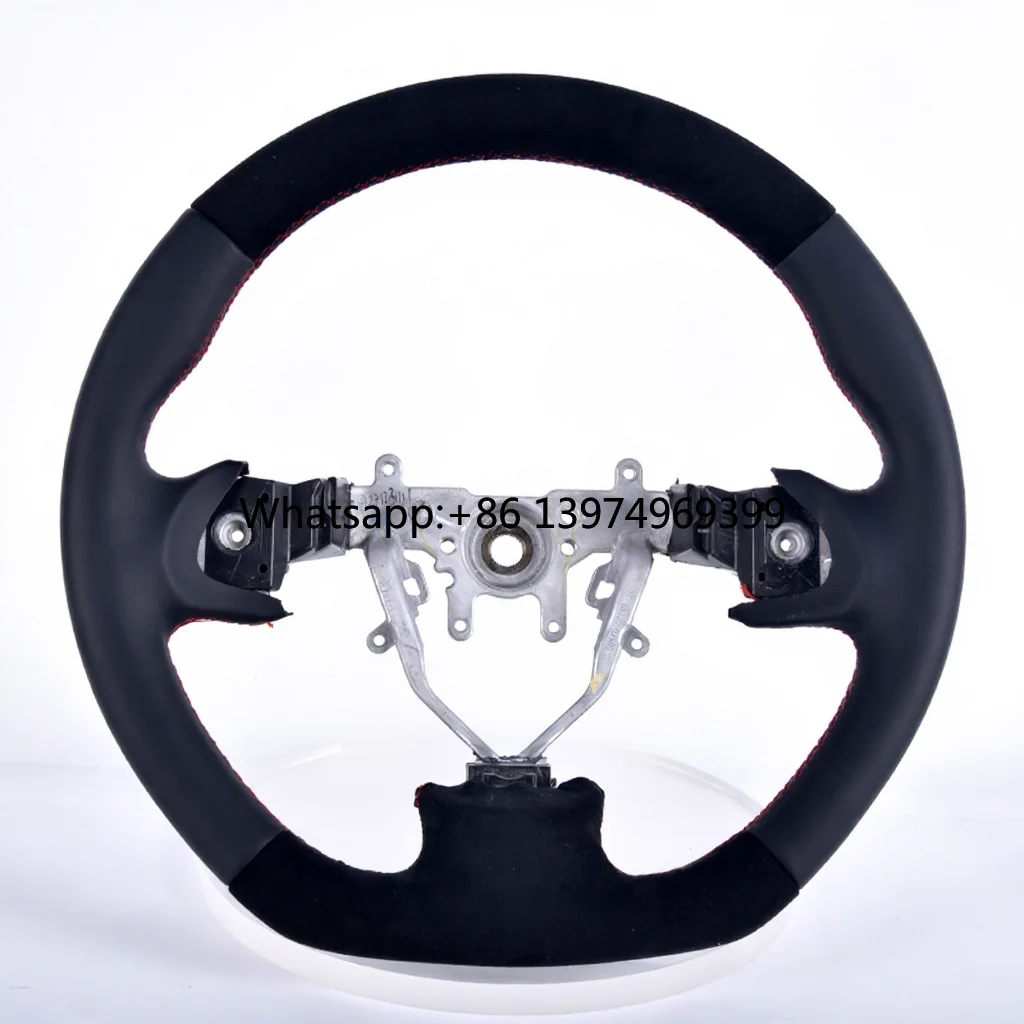 Custom Carbon Fiber Leather Steering Wheel for Subaru