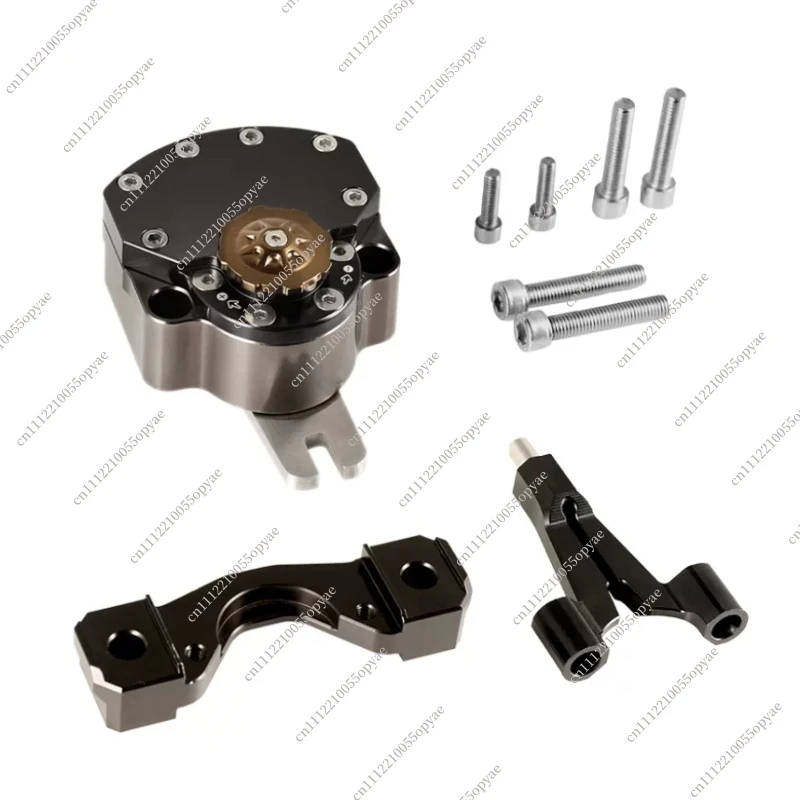 Handlebar Riser Mount Steering Damper KKE Titanium Stabilizer for Motorcycle