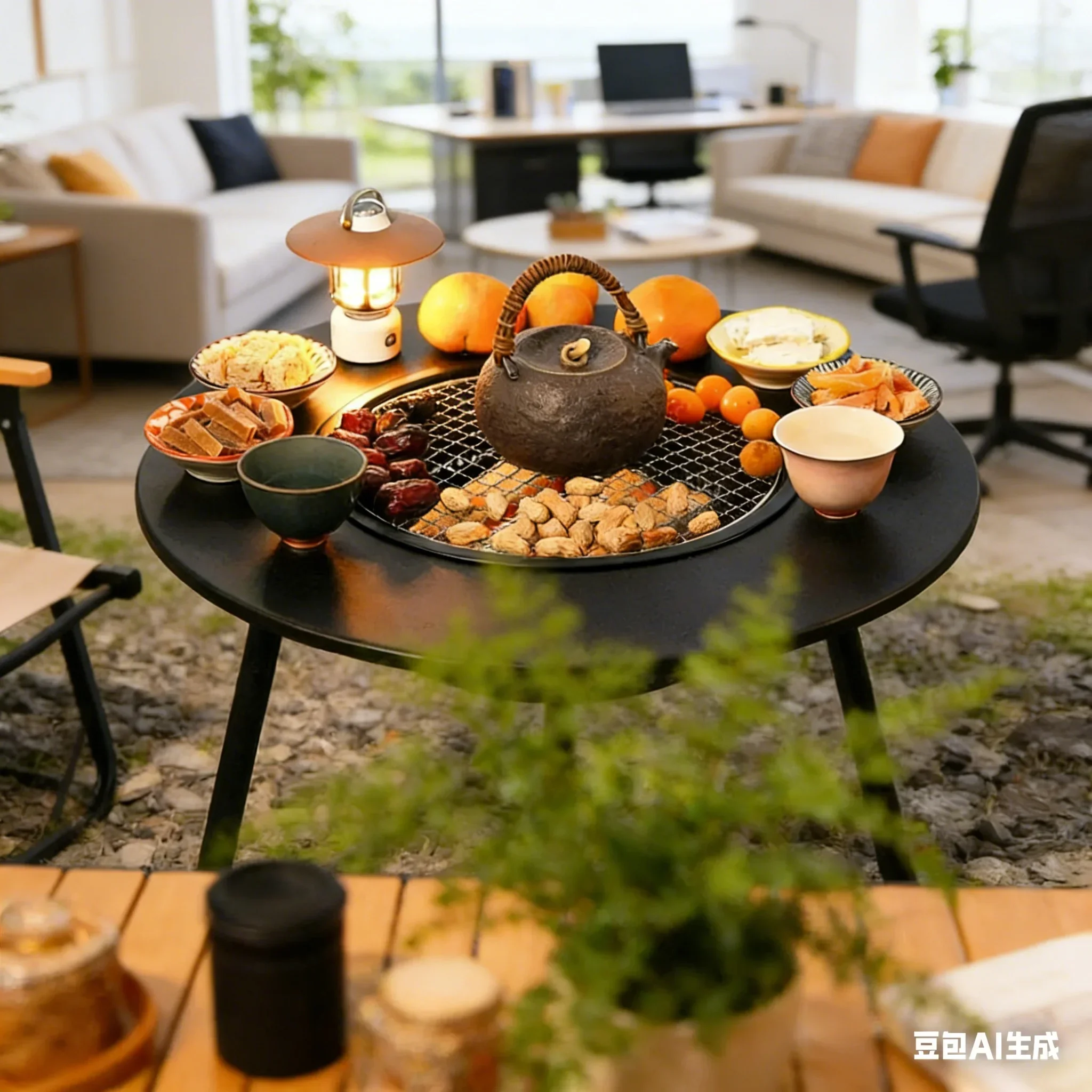aoliviya-braciere-moderno-multifunzionale-per-barbecue-all'aperto-con-tavolo-per-preparazione-te-focolare-per-riscaldamento-interno-e-grigliate