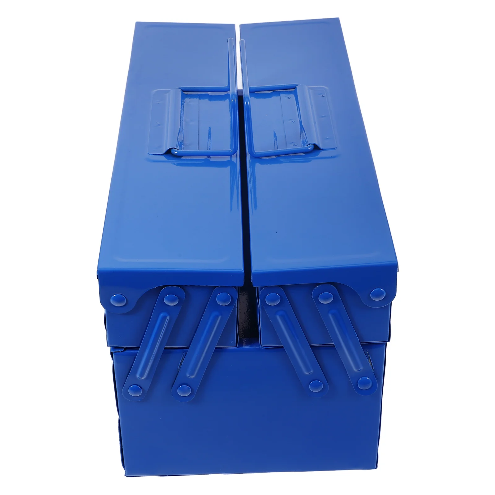 Tool Storage Box Double Layer Toolbox Portable Handheld Case for Travel Outdoor Foldable Home ganization Lightweight Reinforced