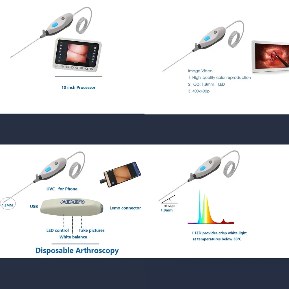 USB endoscipe with OCHTA10 Module 400*400 Pixel Customized Connector for Vet Market