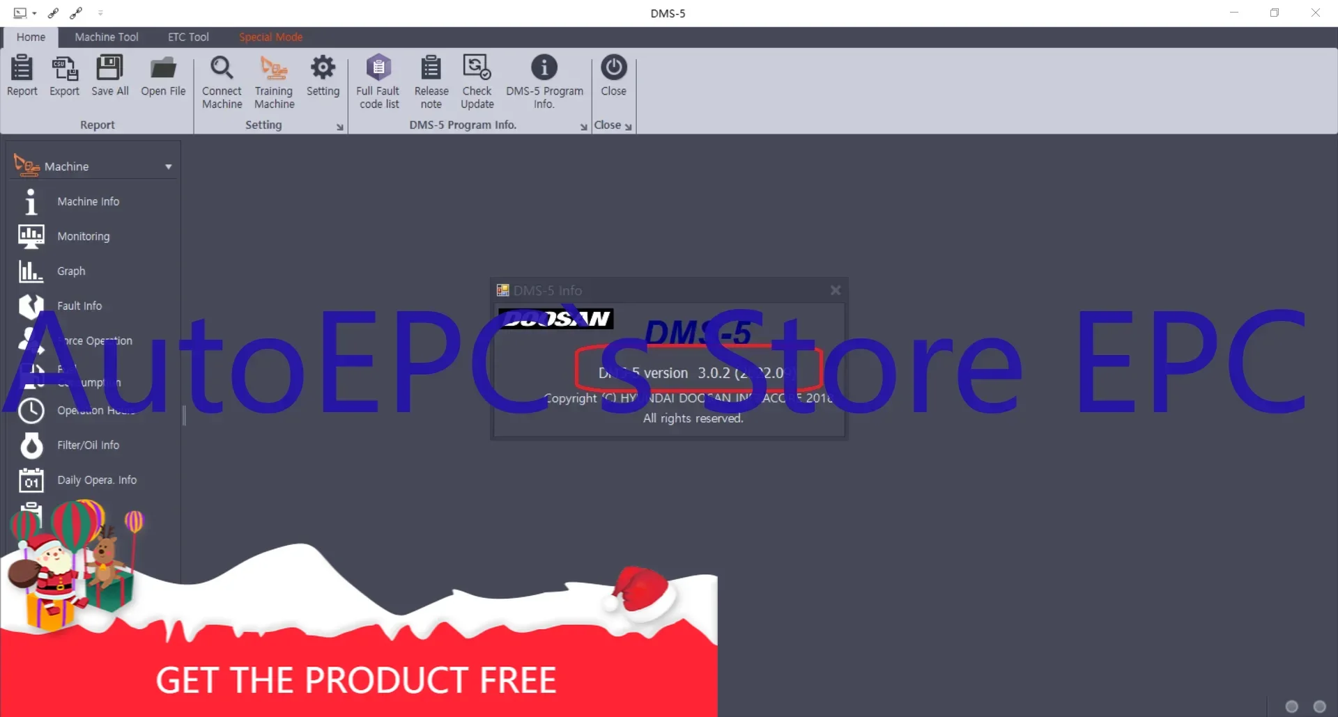 

Программа мониторинга экскаватора/колесного погрузчика AutoEPC Doosan DMS-5 v3.2.8 Специальный режим [09.2025]