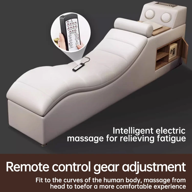 Luxury Modern Bedroom Furniture Storage Mult-ifunctional Leather Fabric Massage King Size Wood Wedding Beds