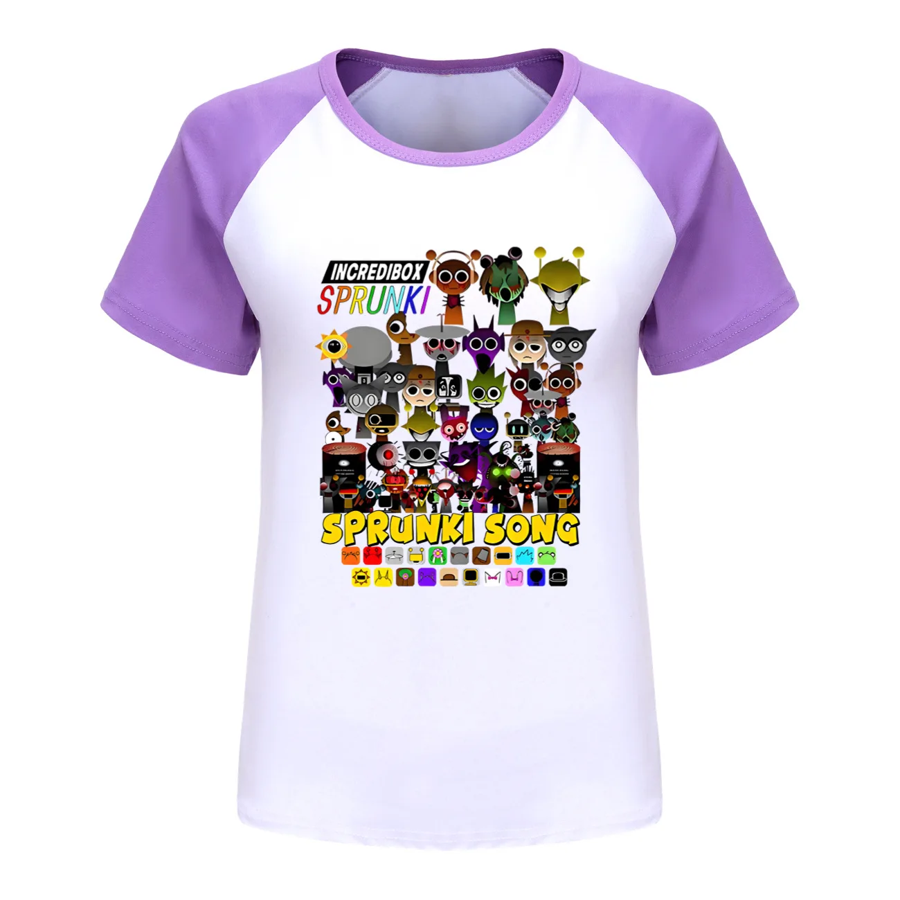 

Anime Sprunki Graphic TShirt Kids 2025 Summer Clothes Girls Horror Game Sprunky T-shirt Boys Short Sleeve Tops Children Clothing