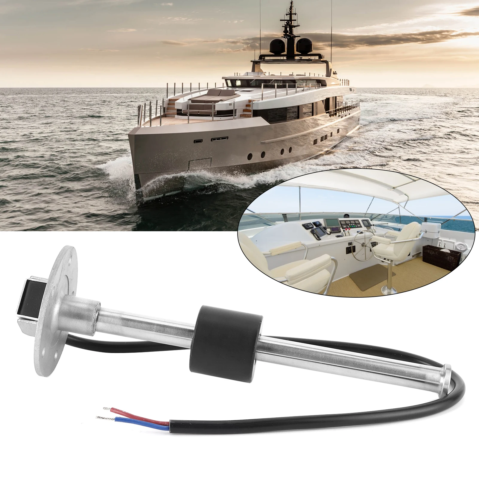 

Датчик уровня топлива 200 мм, датчик уровня воды в топливе, постоянный выходной сигнал для автомобильной морской пехоты, датчик уровня воды в топливе