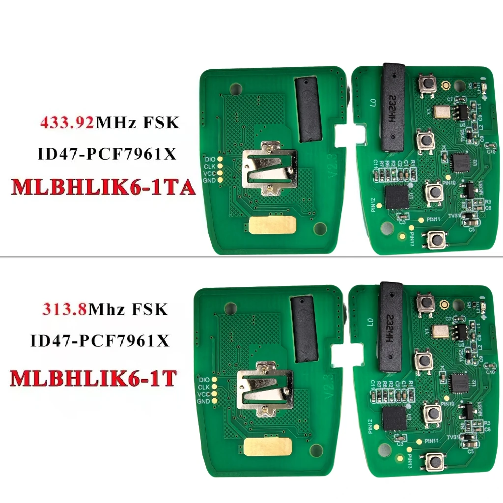 Jingxin Autoschlüssel-PCB-Leiterplatte ID47/7961 Chip-Fernbedienungsschlüssel für Honda 2013-2015 CRV 2013-2017 Accord Civic Fit MLBHLIK6-1TA – Detail 2