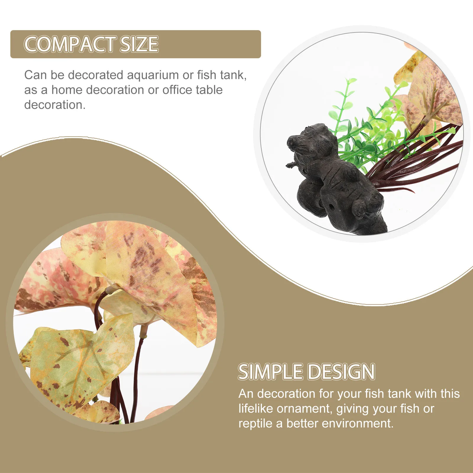 

Fish Tank Aquarium Plant Decor Artificial Plastic Aquarium Plants Realistic Landscape Decorations Plants for Fish Tank