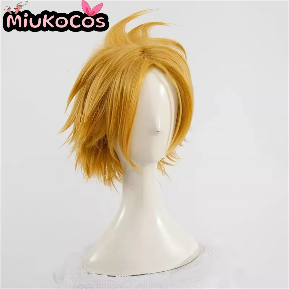 ในสต็อก Denki Kaminari คอสเพลย์วิกผม MiukoCosplay อะนิเมะ My Hero Academia คอสเพลย์