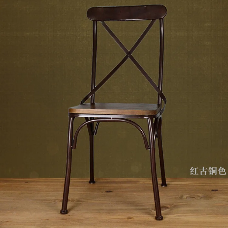 

Американский ретро стул с перекрестной спинкой, повседневное кафе, магазин чая с молоком, ресторан, стул для встреч, домашний стул для гостиной, оптовая продажа