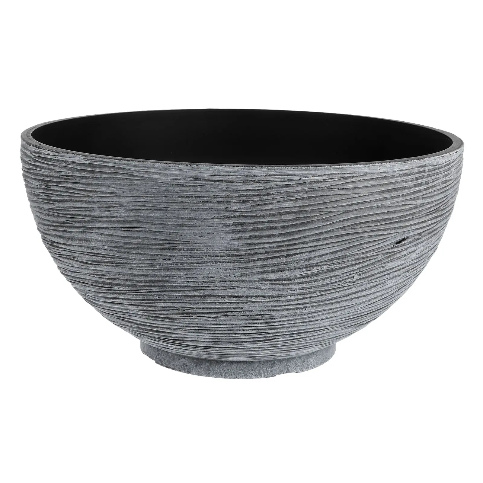 

Imitation Stone Pot Giant Water Lily Bowl Hydroponic Plant Container Vintage Plastic Flowerpot Deep Pot Garden Balcony